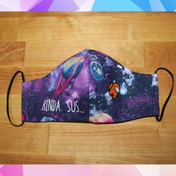 Among Us SUS Reusable Fabric Face Mask Gamer - Picture 1 of 7